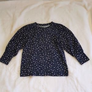 LOFT 3/4 Sleeve Floral Top